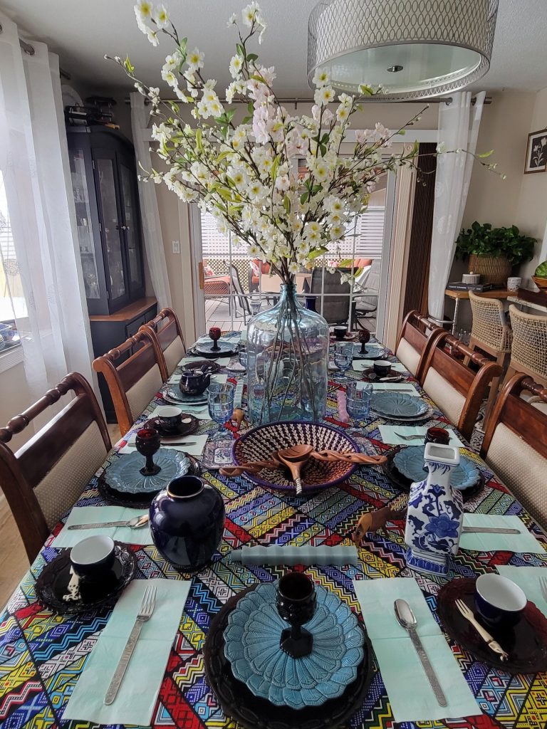 African dining table · Ankara print · 12 February 2025