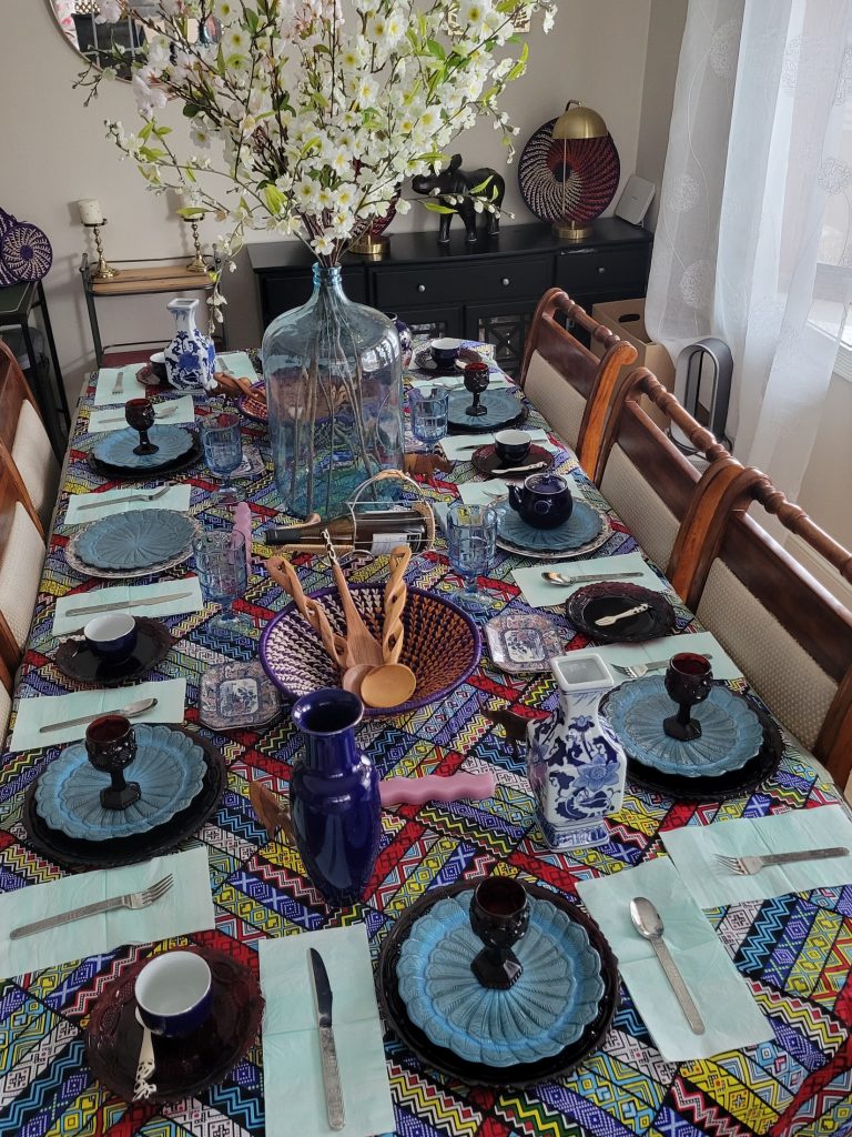 African dining table · Ankara print · 12 February 2025