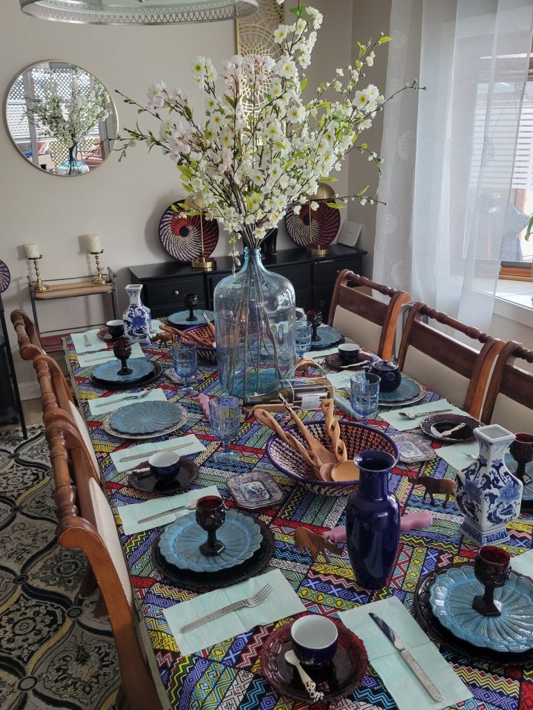 African dining table · Ankara print · 12 February 2025