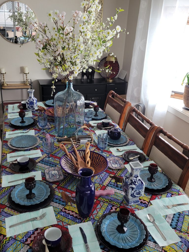 African dining table · Ankara print · 12 February 2025