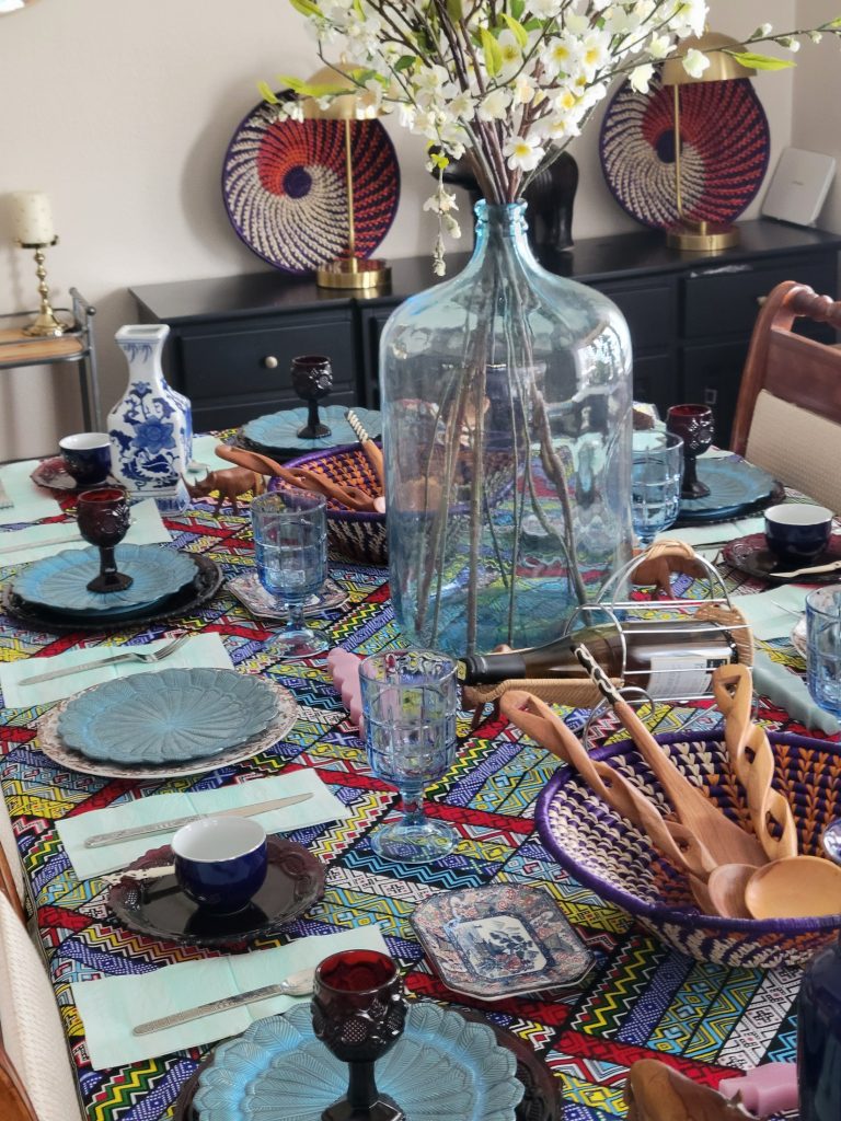 African dining table · Ankara print · 12 February 2025