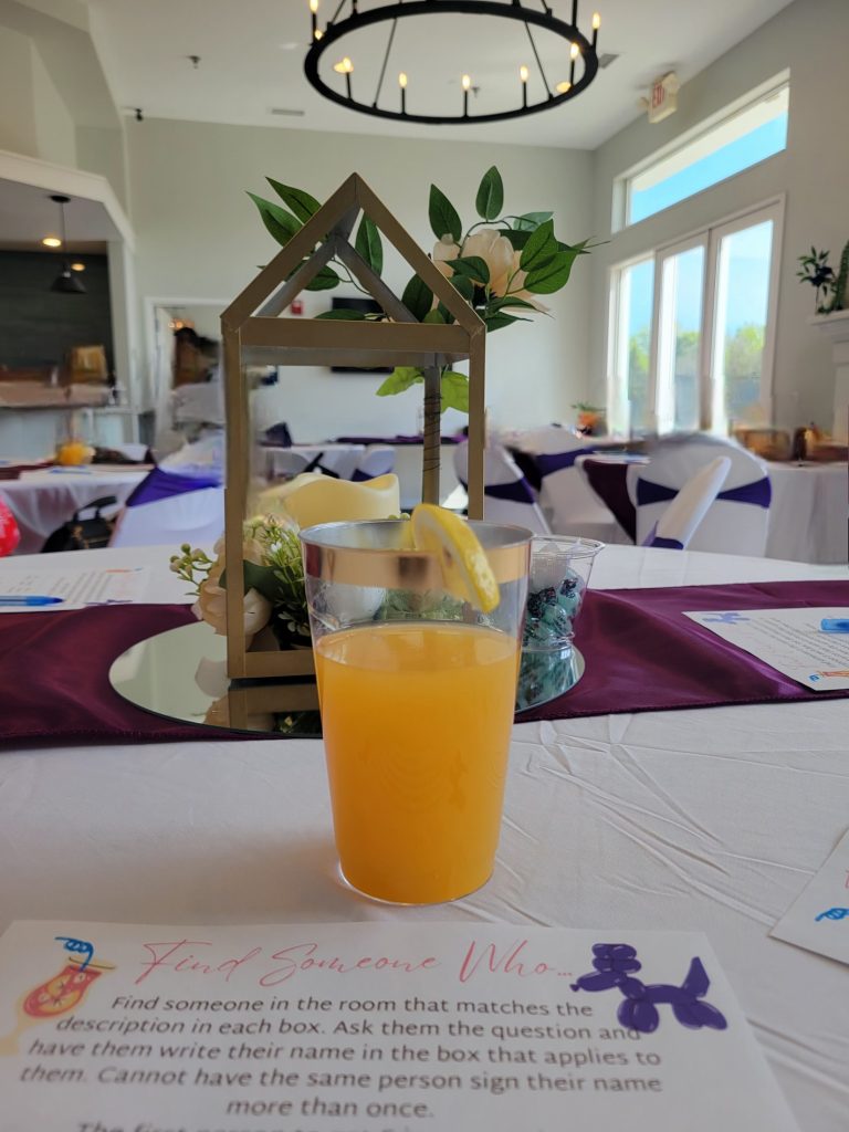 Baby shower · greenery wall and plum · 2 May 2026