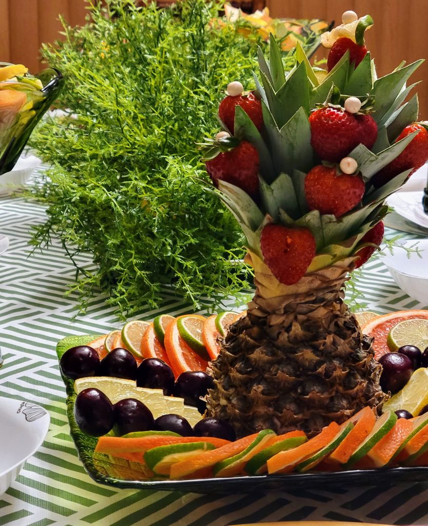 Fruit display · carved centrepieces · 28 July 2026