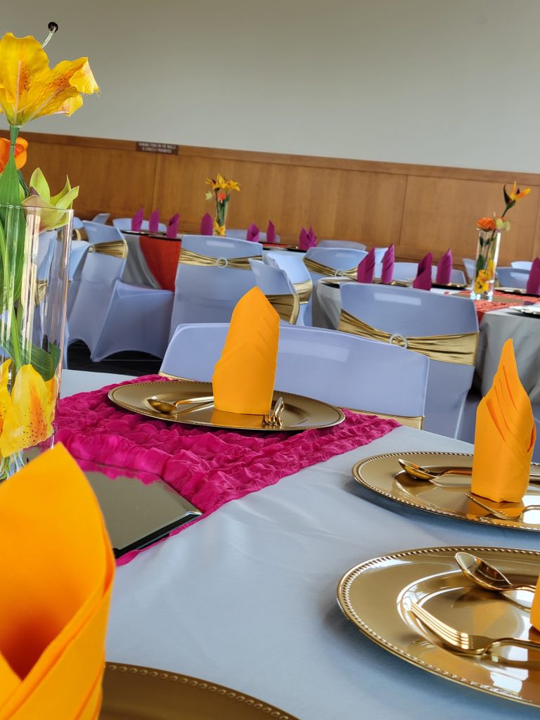 Graduation · fuchsia, orange and gold · 21 August 2026